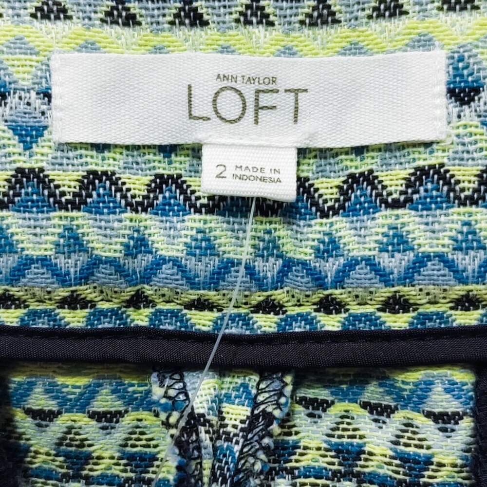 NWT LOFT Geo Jacquard Riviera Shorts Size 2 Womens XS 6 Inch New - Picture 8 of 9